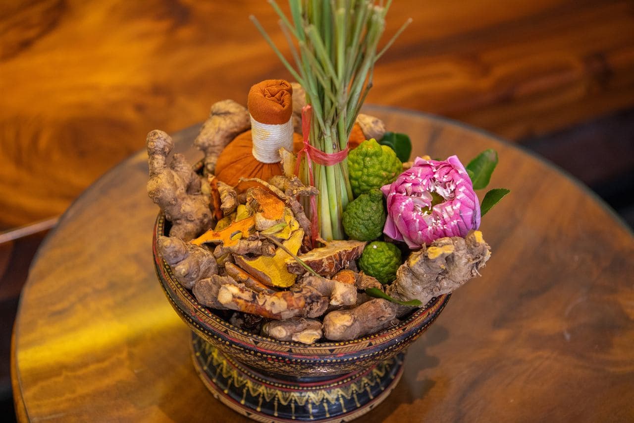 Hand-harvested Cambodian lemongrass, wild ginger, fresh turmeric, and kaffir lime